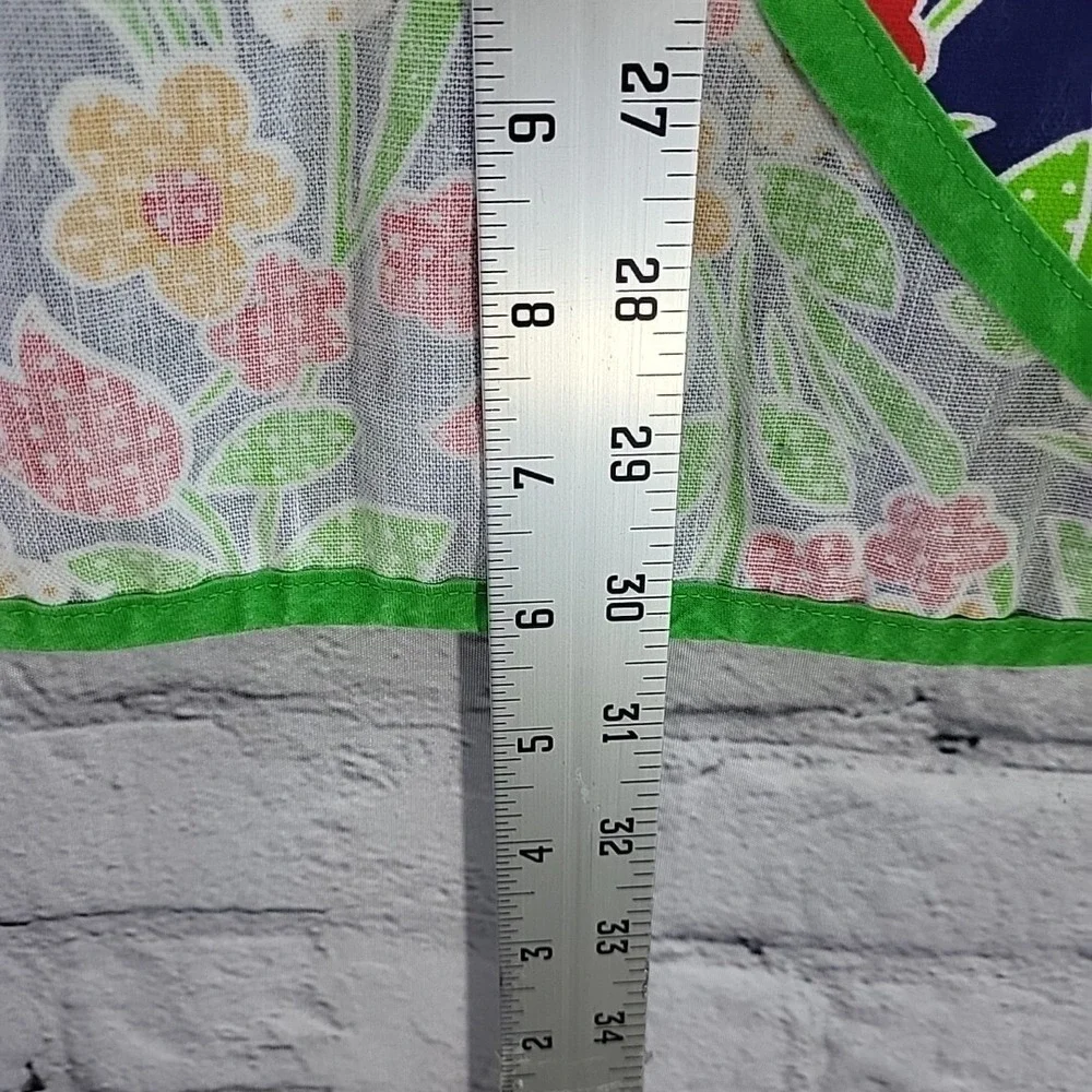 Vintage Childrens Art Smock Full-Coverage Apron Size Me Green Floral Apron Tree‎